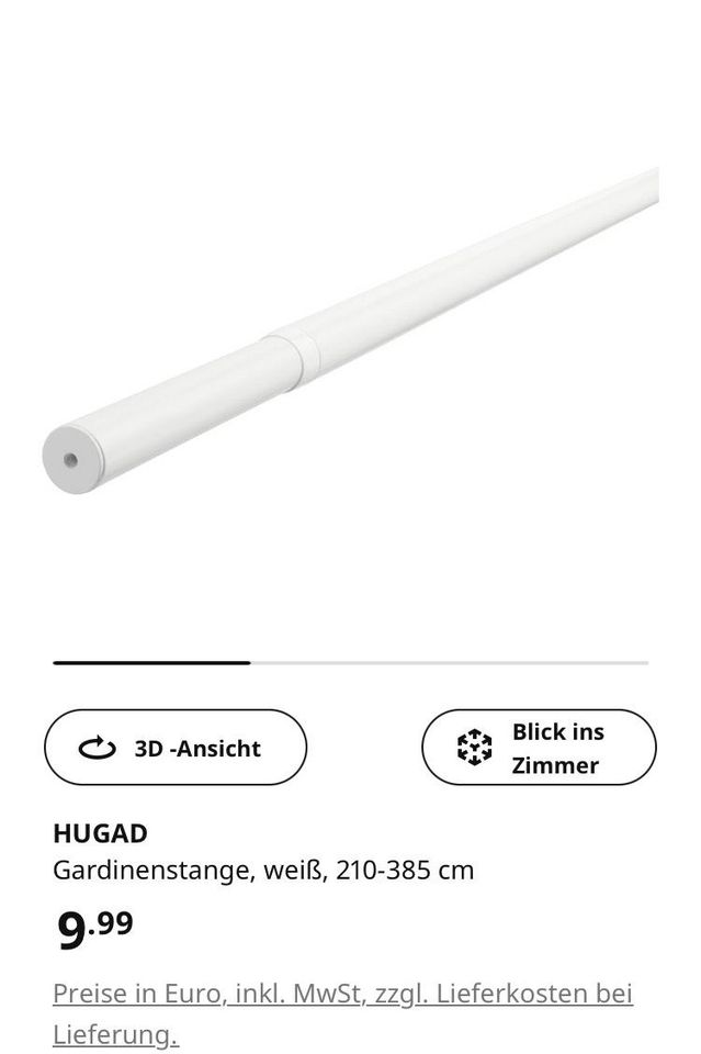 Majgul IKEA Gardinen 145x250 - 2X + Stange + … in Köln