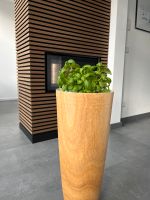 Blumentopf Holz Pflanzenkübel 68 cm Holzartikel echt Natur Deko Nordrhein-Westfalen - Nörvenich Vorschau