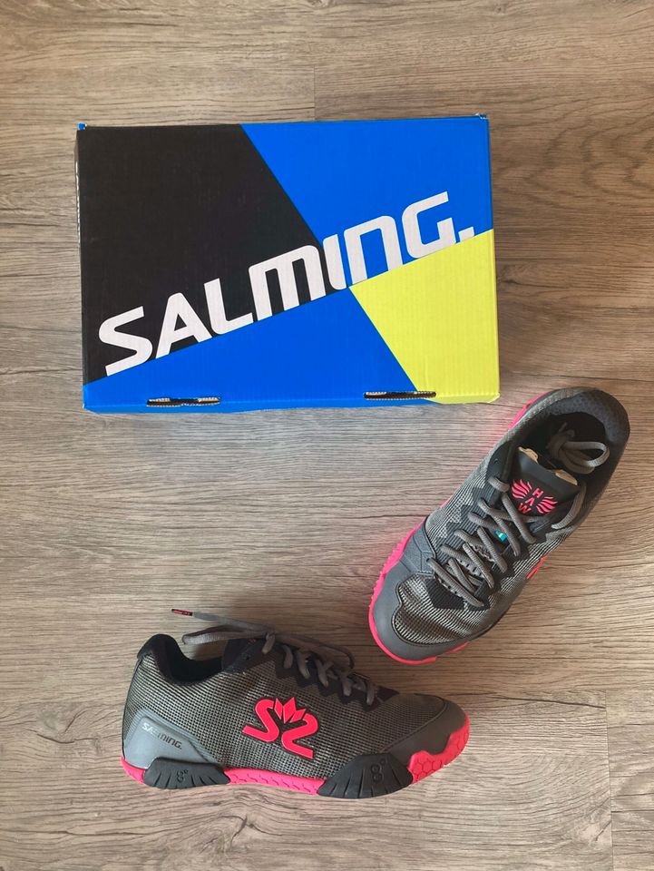 SALMING Hawk Shoe Woman Handball grau / pink Größe 40 NEU in Bürstadt