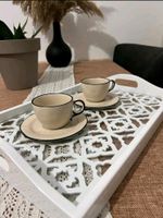 Zara Home Serviertablett spitzenmuster weiß orientalisch Essen - Altenessen Vorschau