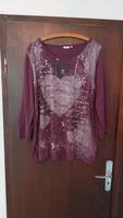 me Women, T-Shirt, weinrot, Druck Herz, Gr. 50/52 Hessen - Bad Arolsen Vorschau
