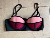 Pimkie Bikinitop - 38 - schwarz pink rosa - Balconette Oberteil Bayern - Vaterstetten Vorschau