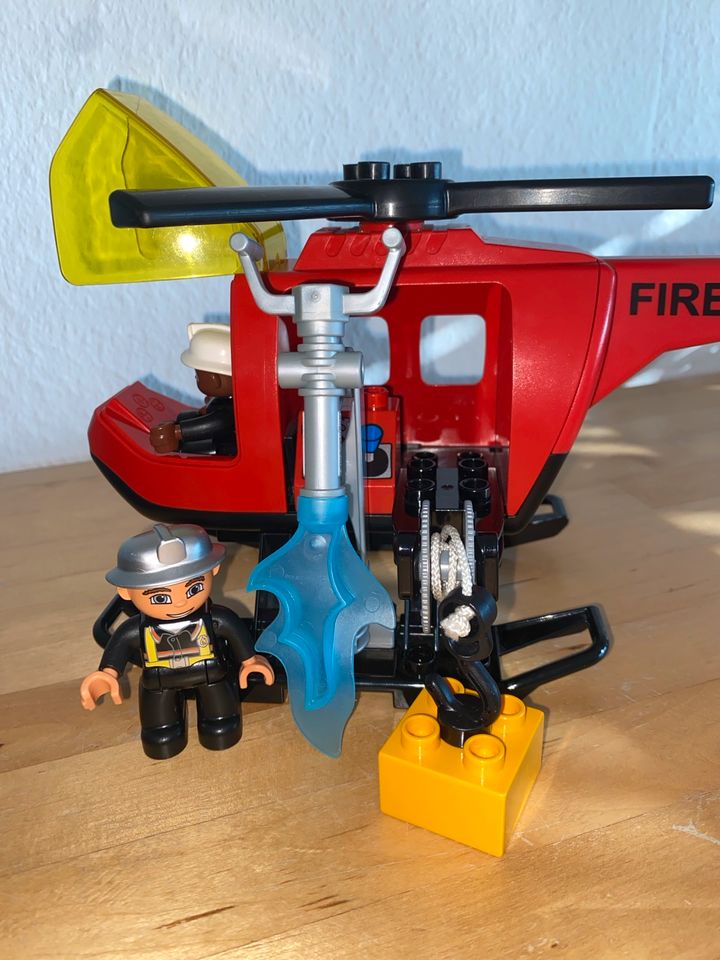 LEGO DUPLO 4967 Feuerwehr Hubschrauber Fire Mann Helikopter Kind in Kaiserslautern