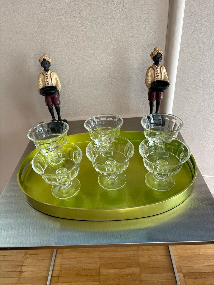 6 alte Champagner Gläser, top erhalten in München