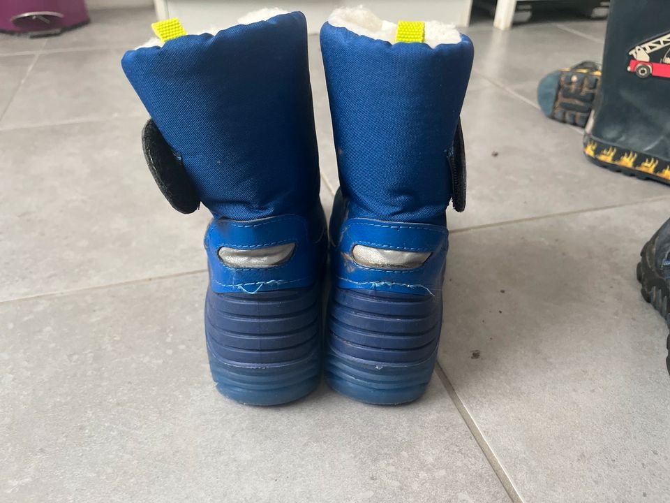 Stiefel blau gefüttert 30 Lupilu Schuhe Schneeschuhe Gummistiefel in Jena