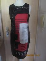 Desigual Kleid schwarz rot weiß Druck RV Größe 36/38 Thüringen - Sonneberg Vorschau