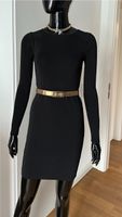 Zara Strickkleid schwarz dolce Gabbana Gürtel Gold Leder Düsseldorf - Heerdt Vorschau