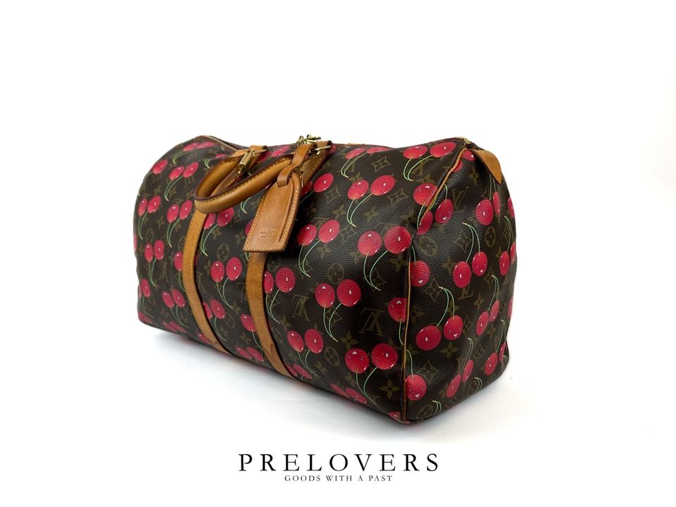 Louis Vuitton Keepall 45 Takashi Murakami Cerises Cherry Monogram