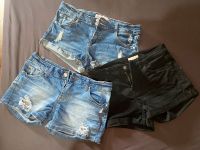 Jeans Shorts, 3er Set, blau, schwarz, Gr M Thüringen - Jenalöbnitz Vorschau