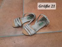 Sandalen von Benetton in der Größe 21 in silber/glitzer Bayern - Waakirchen Vorschau