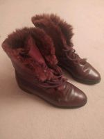 Vintage Boots Leder grösse 39 40 80er Damen Stiefelette braun Bayern - Augsburg Vorschau