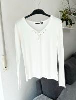 Langarmshirt Oberteil Damen M 40/42 weiß Schnürrung Shirt Nürnberg (Mittelfr) - Südstadt Vorschau