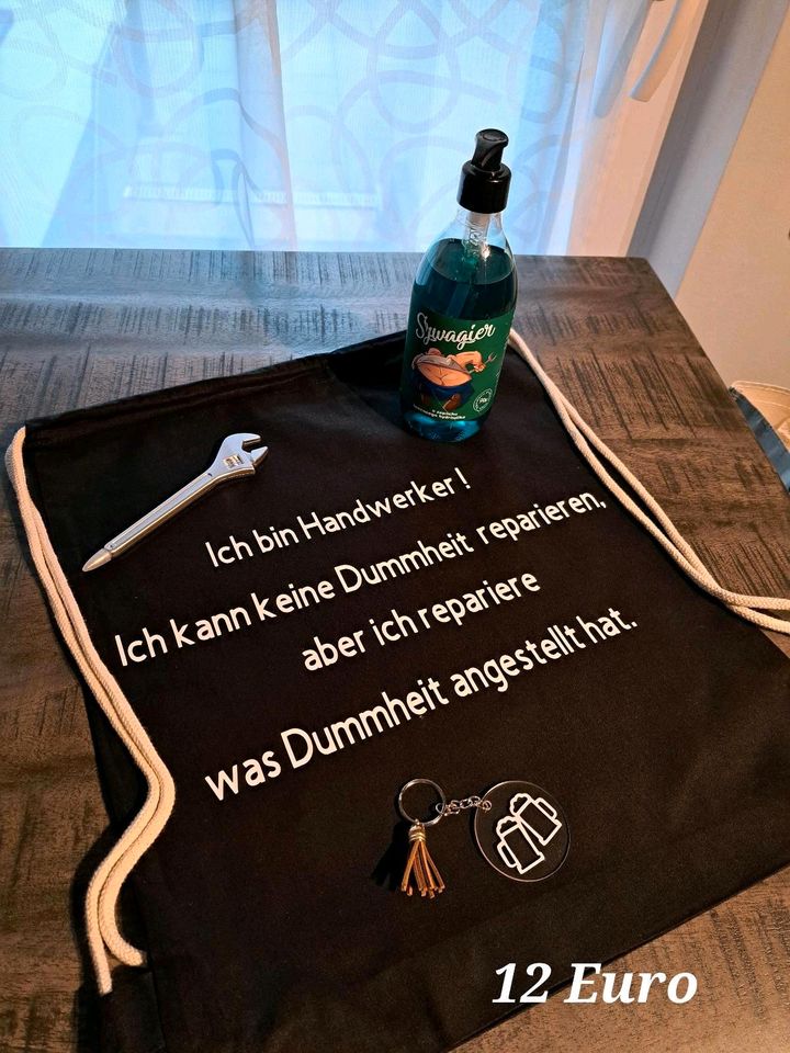 Geschenk Rucksack Tasche mit Spruch Handwerker in Duisburg