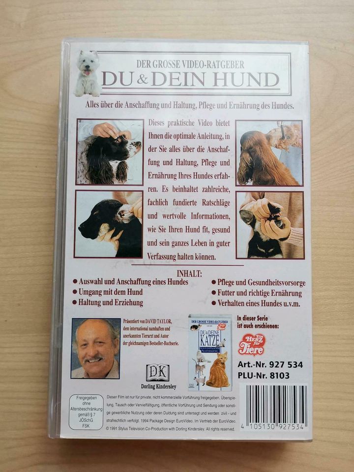 toller Film Du und Dein Hund Ratgeber, VHS Videocassette in Mosbach