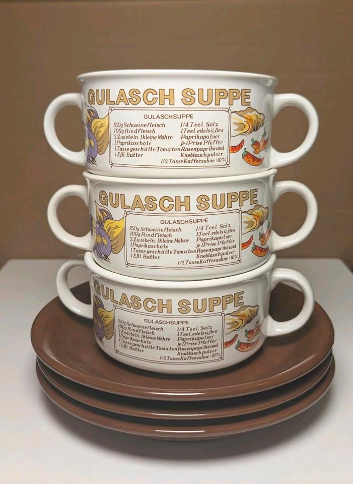Suppenschüsseln & Unterteller Gulaschsuppe Rezept / Geschirrset in Bamberg