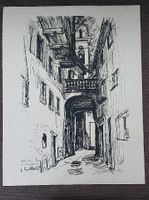 Knoblauch, Heinz "Prato im Tessin" Lithographie Niedersachsen - Gleichen Vorschau