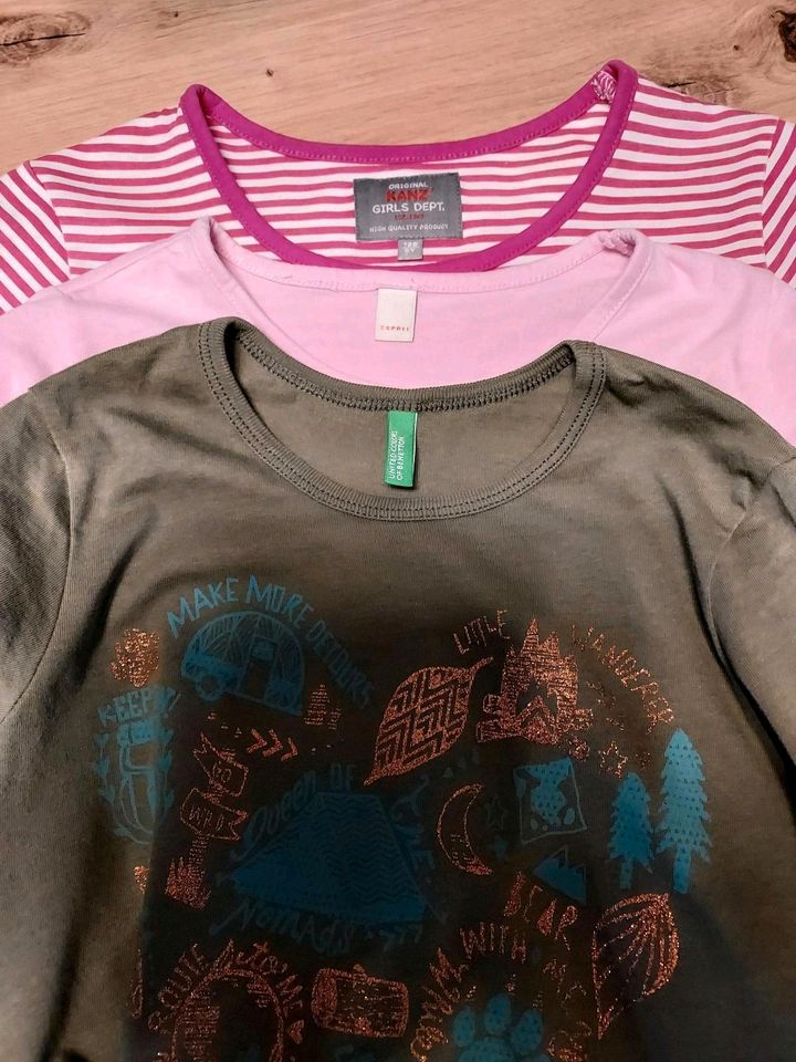 Kleidung Mädchen. T - Shirts von Kanz. Esprit. Benetton. Gr.128. in Röthenbach