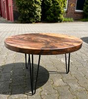 Massivholz Beistelltisch rund aus Walnuss | 73 x 4,5cm (Neu) Nordrhein-Westfalen - Remscheid Vorschau