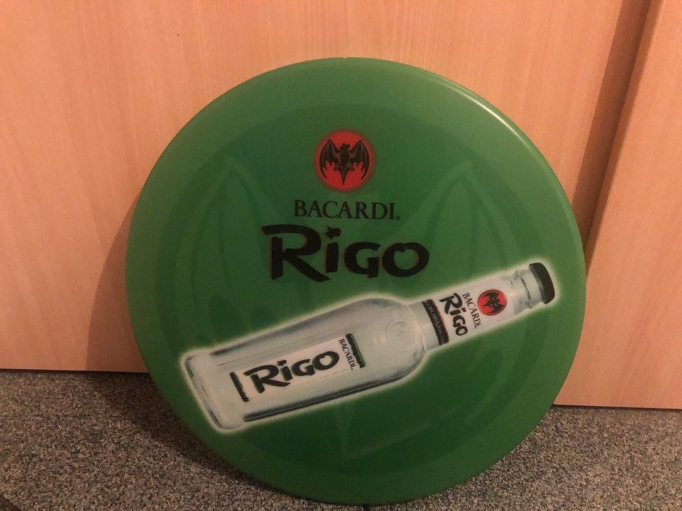 Reklame Lampe Barlampe Bacardi Rigo Werbung in Vogelsdorf