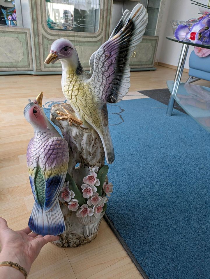 Porzellan Figur groß Vögel in Trossingen