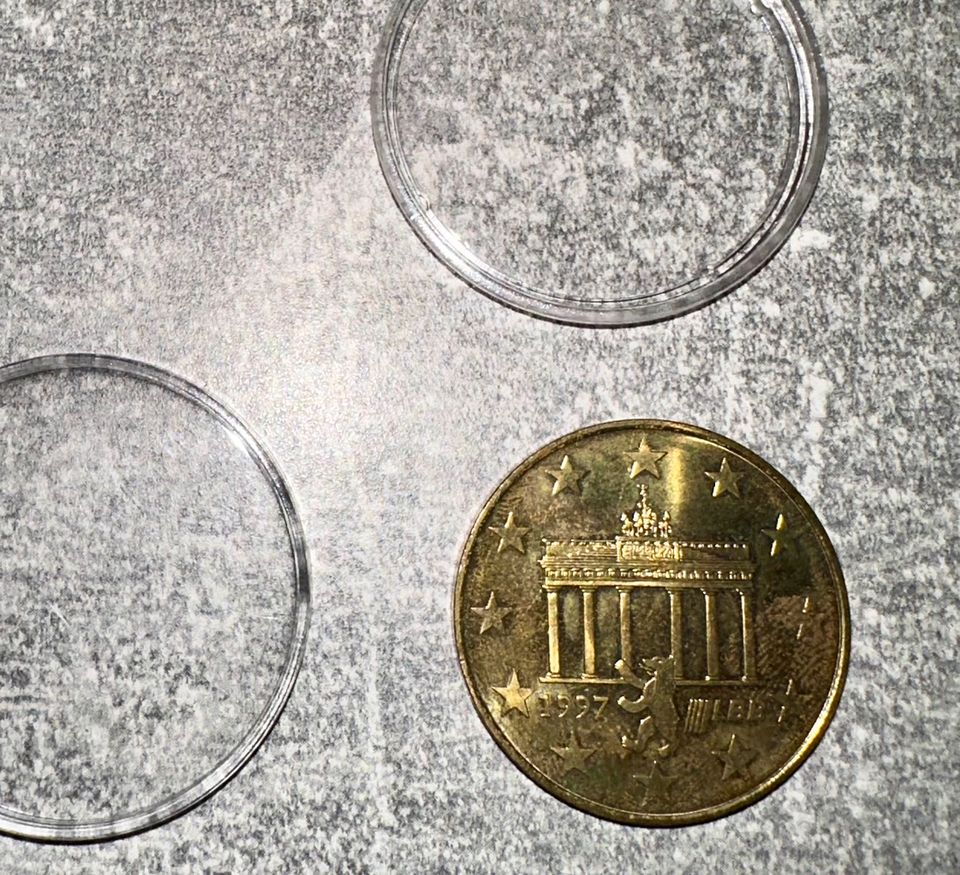 Münze  2 ½€ Europawoche 3.11 Mai 1997 in Gold Optik in Berlin