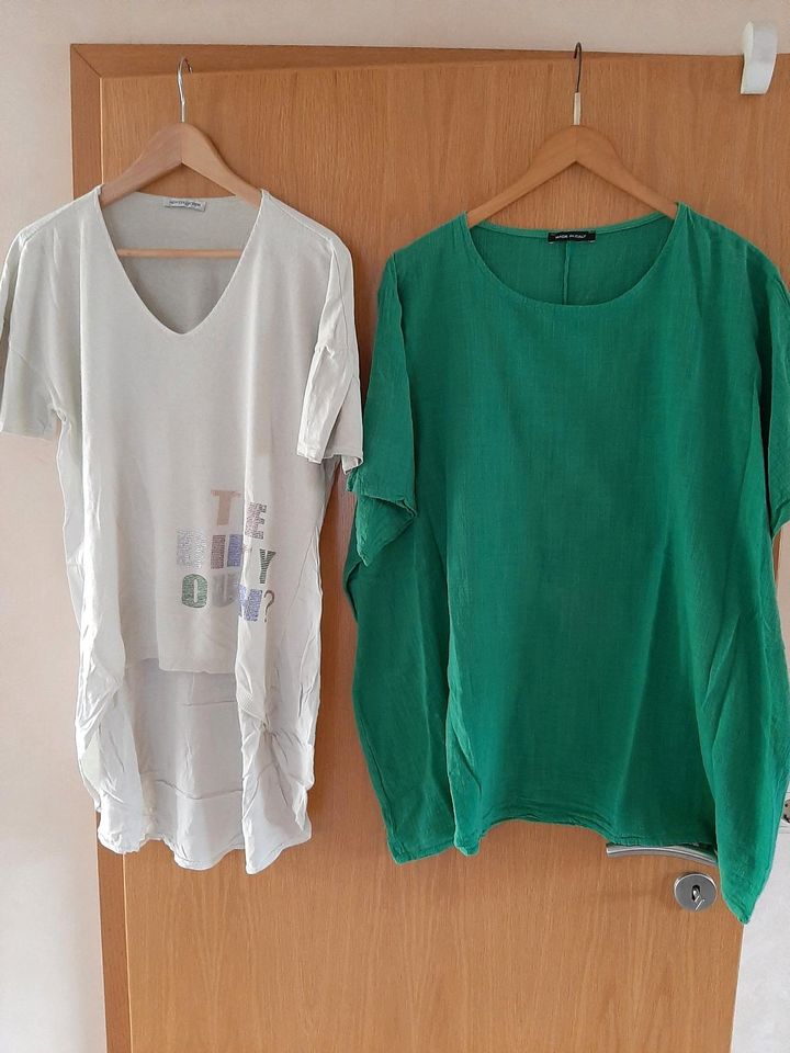 2 T-Shirts Gr 44/46/48 Made in Italy, Neuwertig in Beckum