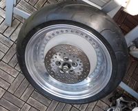 Harley Felge Breitreifen 5,5x17  Umbau Gutchten  Streetfighter Nordrhein-Westfalen - Heiden Vorschau