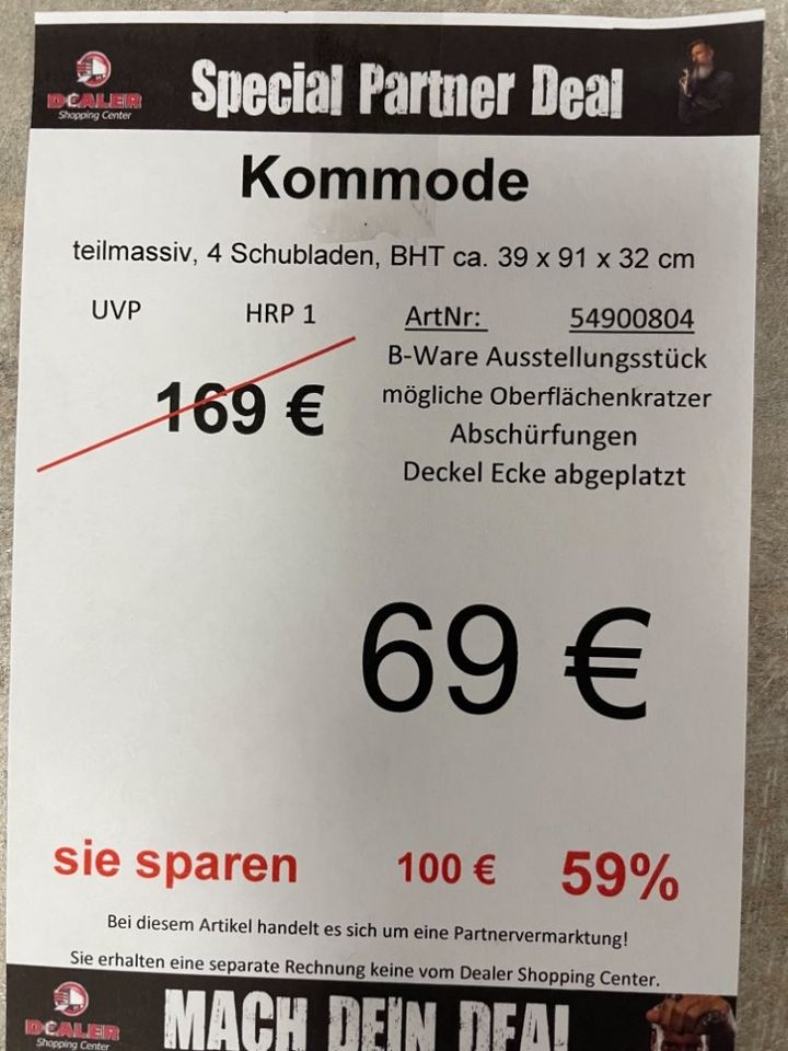 Kommode teilmassiv statt 169€ in Zeitz