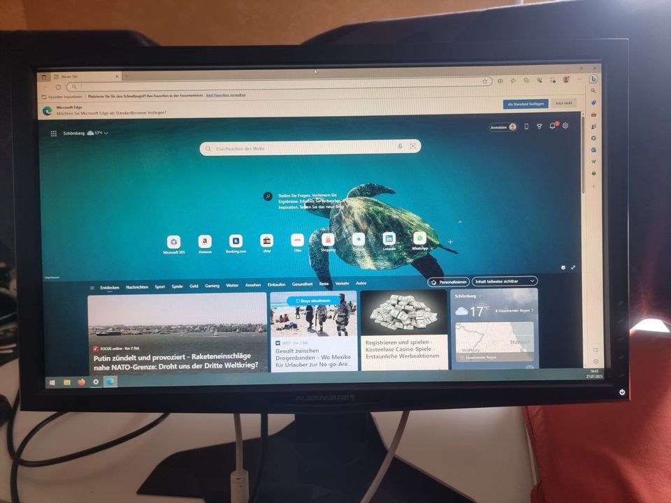Alienware aw2310t Bildschirm Monitor 23 Zoll full HD gaming 100 in Schömberg b. Württ