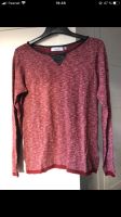 Pullover Pulli Bordeaux weinrot schwarz Leder weich Oberteil M 38 Hannover - Vahrenwald-List Vorschau