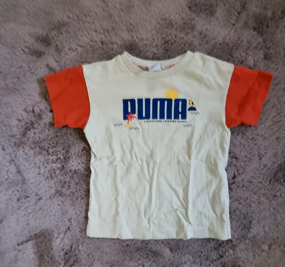 Puma Shirt Größe 98 gelb Orange rot in Barßel