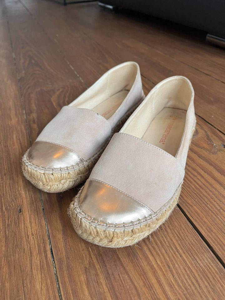 Espadrilles - Rosa/ Roségold in Hamburg