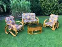 Paul Frankl Style Rattan Bambus Tiki Set Sofa 50er 60er Vintage Wuppertal - Oberbarmen Vorschau