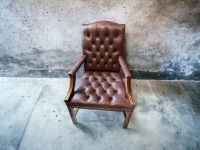 Vintage Chesterfield Sessel Leder Braun Düsseldorf - Golzheim Vorschau