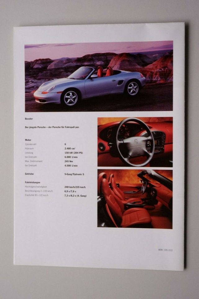 Porsche Plakat Faltblatt Werbung 911 Carrera 4 4S Targa Boxster in Solingen