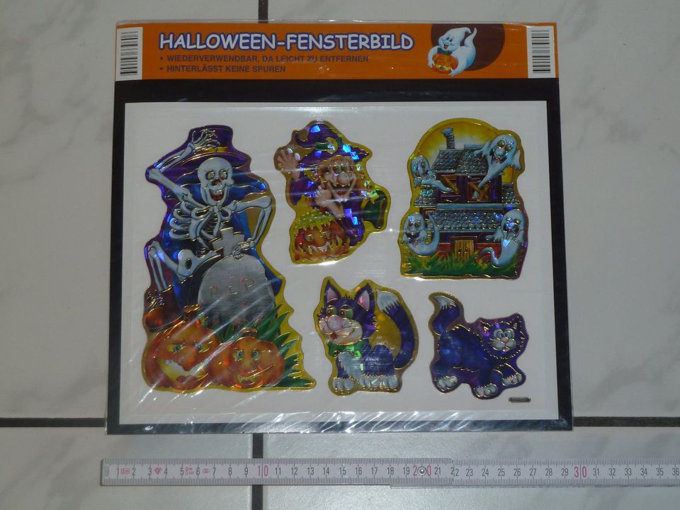 Halloween-Fensterbilder und Sticker Set, neu, OVP in Dietzenbach