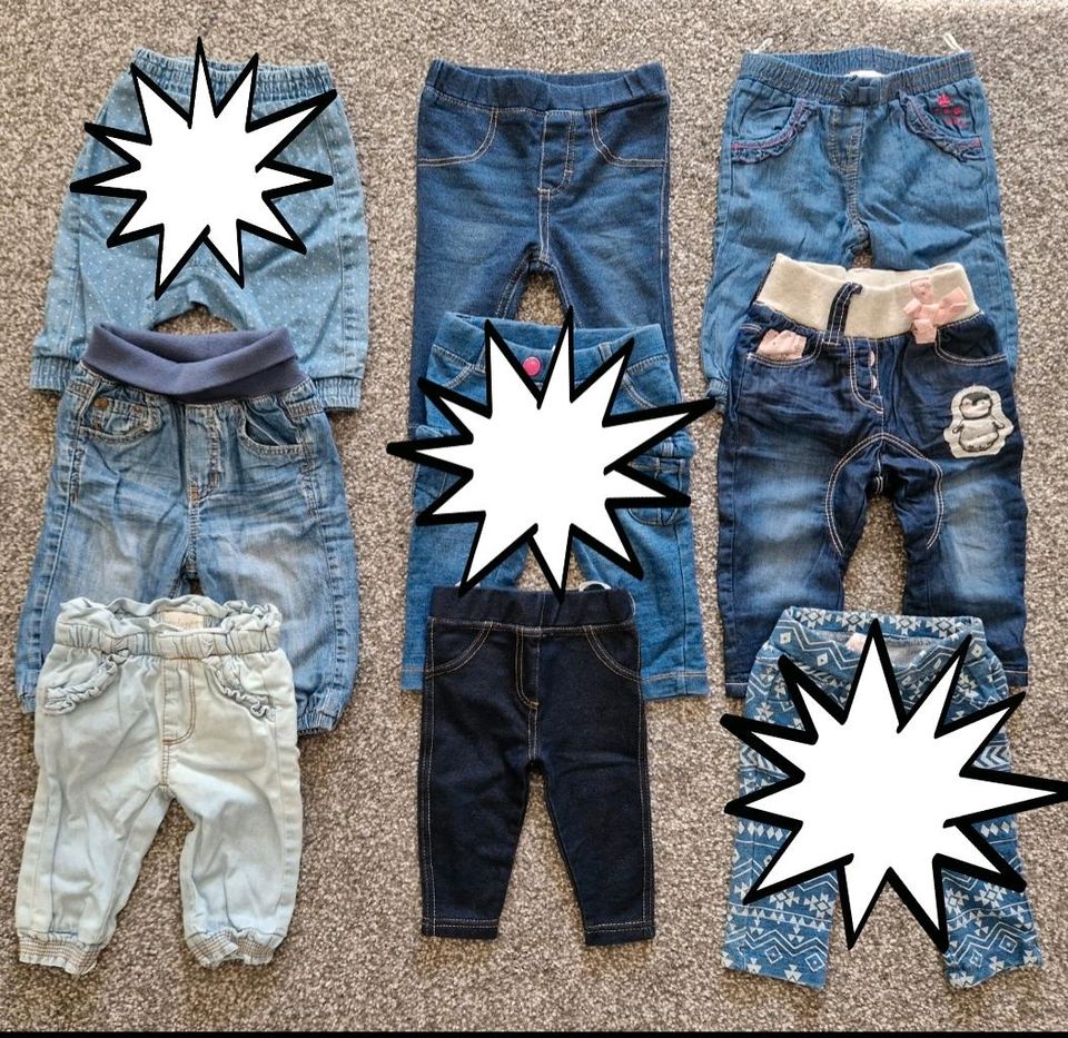 Baby Set Paket Gr 62 68 Hosen Leggings Jogger Jogginghose Jeans in Wiesbaden