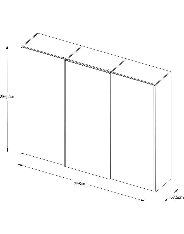 STAUD Schwebetürenschrank "Sinfonie Plus",Glastüren, NEU in Mühlhausen