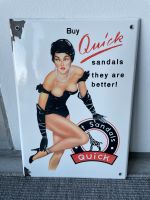 Emailleschild “Quick Sandals they are better” Hamburg-Nord - Hamburg Uhlenhorst Vorschau