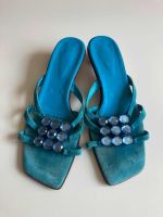 Mercdeh Slipper Loafer Sandalen 39 Türkis Blau Glitzer Sommerschu Wandsbek - Hamburg Jenfeld Vorschau