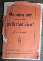 Adolf Köster: Konnten wir im Herbst 1918 weiterkämpfen? Baden-Württemberg - Konstanz Vorschau