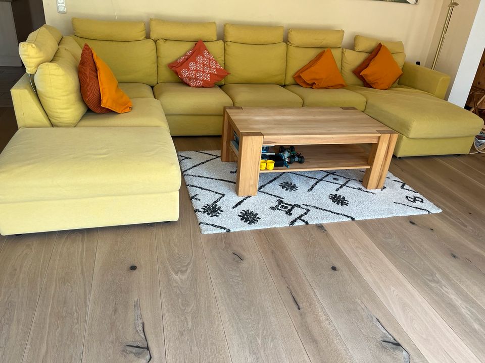 Sehr schöne IKEA Couch Vimle gelb sehr gut 5 J alt zu verschenken in Geretsried