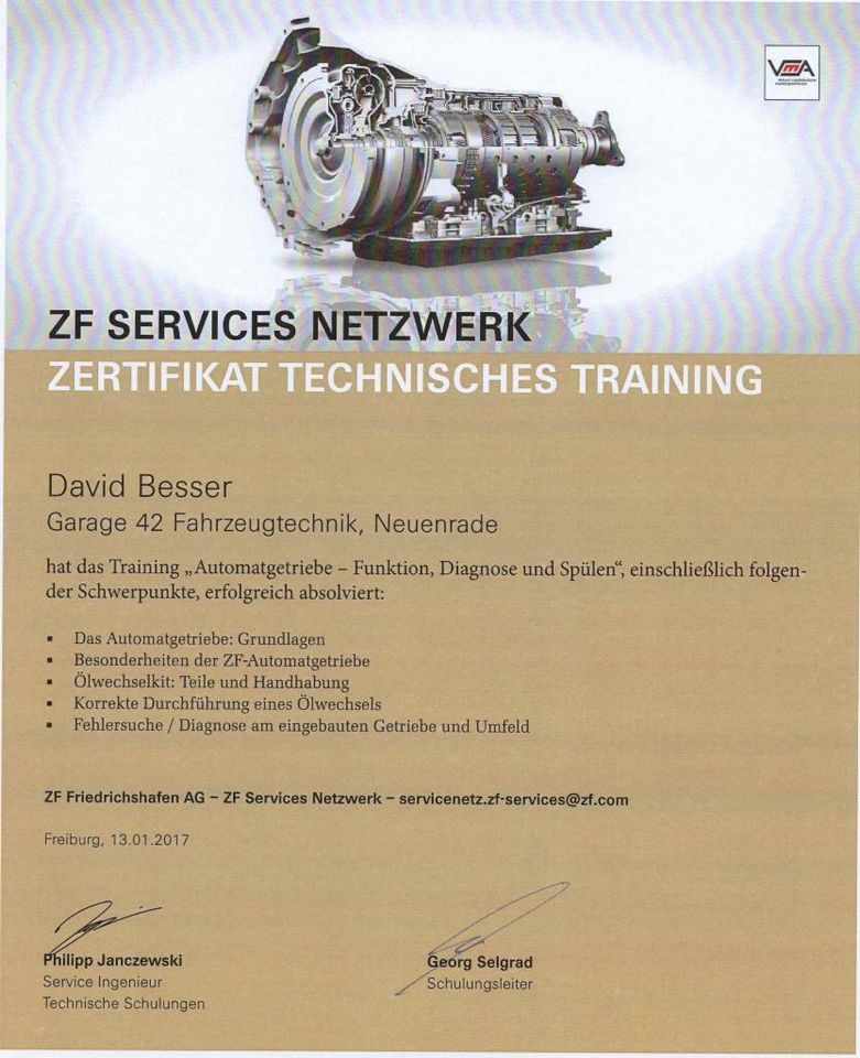 Getriebespülung nach Tim Eckart / BMW 8HP ZF Automatikgetriebe in Neuenrade