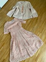 Hallhuber Donna Kleid Spitze Rose & Airfield Cape Jäckchen 34 XS München - Moosach Vorschau