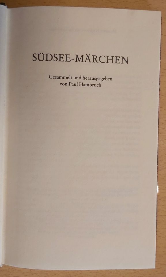 Südsee Märchen Weltliteratur von der Leyen Hambruch Gratisporto in Duisburg