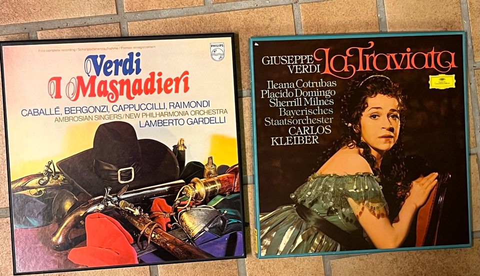 Schallplatten LP Oper Verdi Bellini Puccini Konvolut in Pforzheim