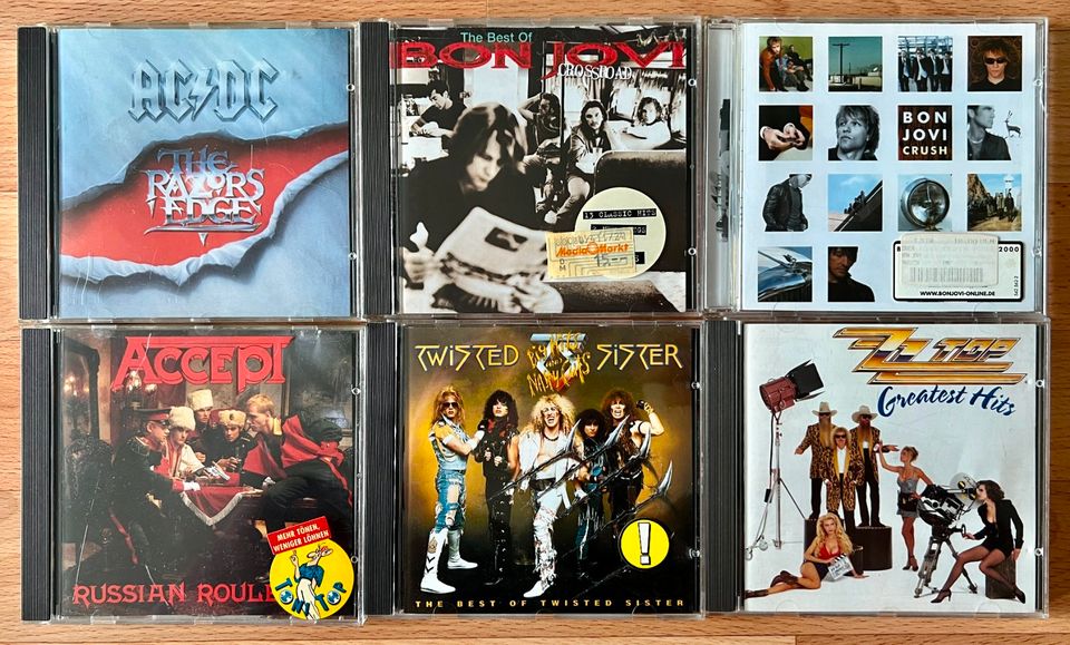 Musik CD Sammlung Best Of Hardrock Rock Pop Rave 90er 80er 70er in Hannover