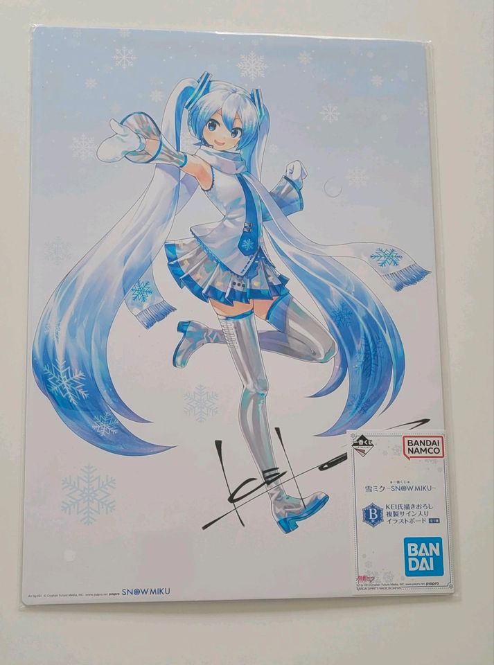 Hatsune Miku Illustrationsboard von Kei Unterschrieben Snow miku in Hürth