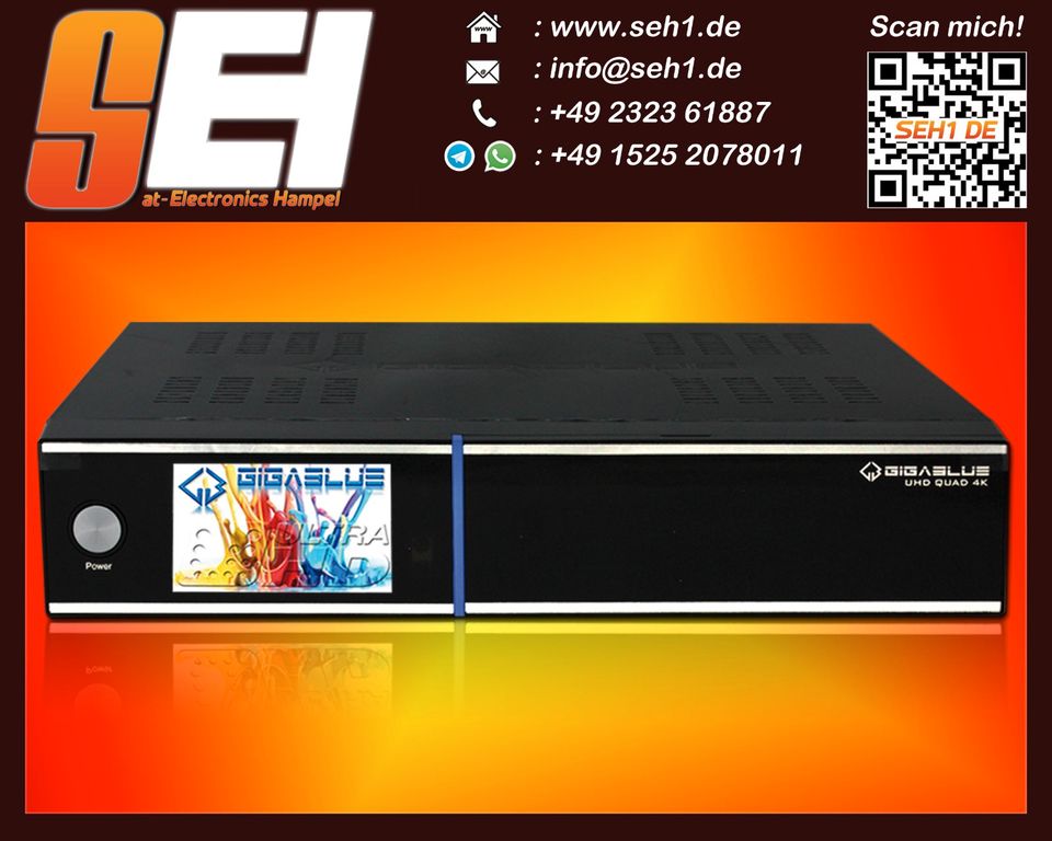 Gigablue UHD Quad 4K Ultra HD Linux Sat Receiver DVB-S2X FBC in Herne