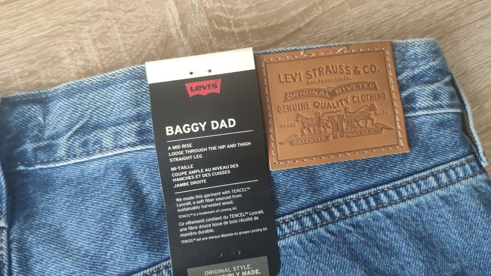 Levi´s 501 Baggy Dad Mid rise straight plus-Grösse  44 46 48 neu in Saarbrücken